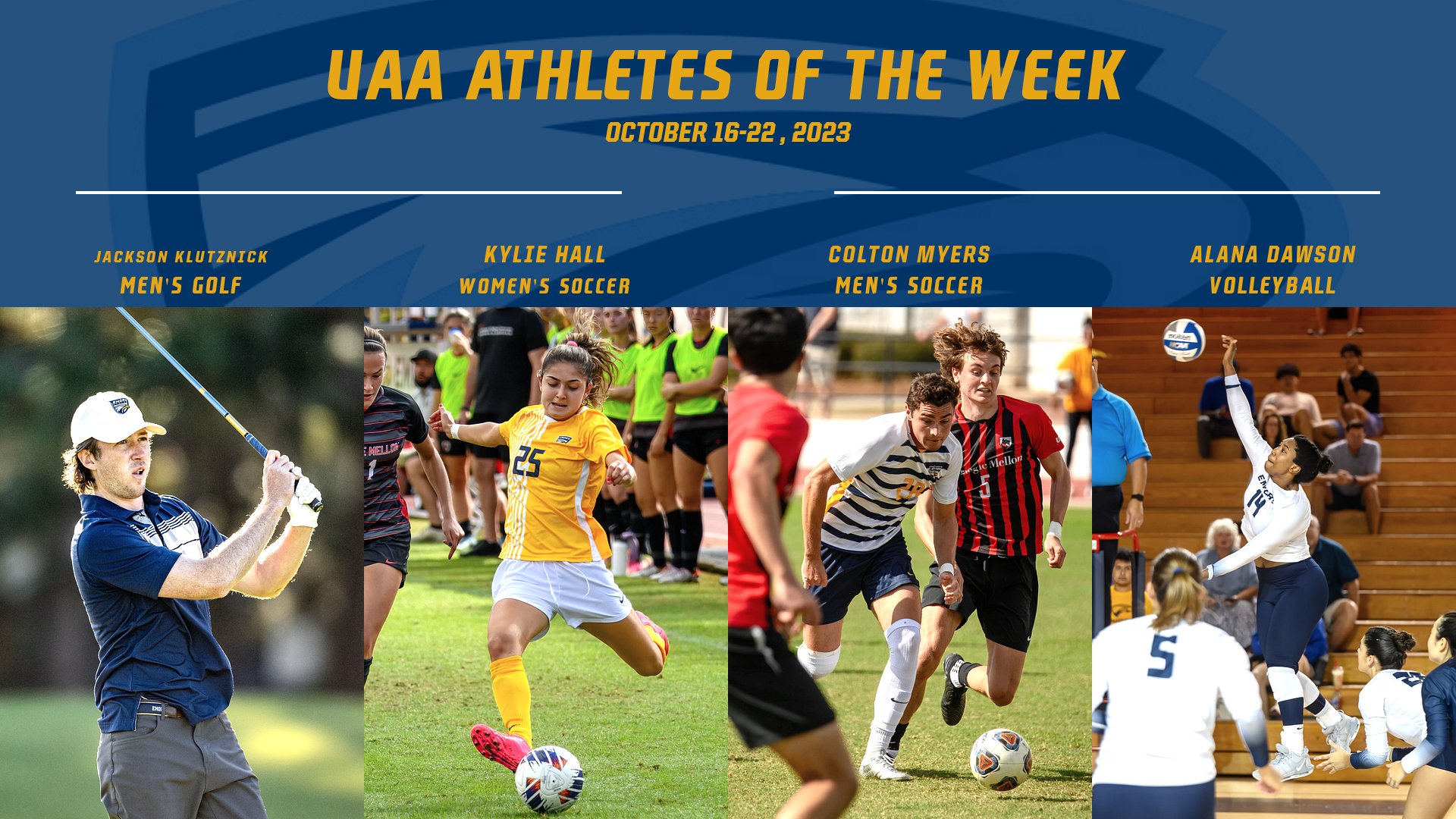 Four Eagles Collect UAA Athlete of the Week Honors
