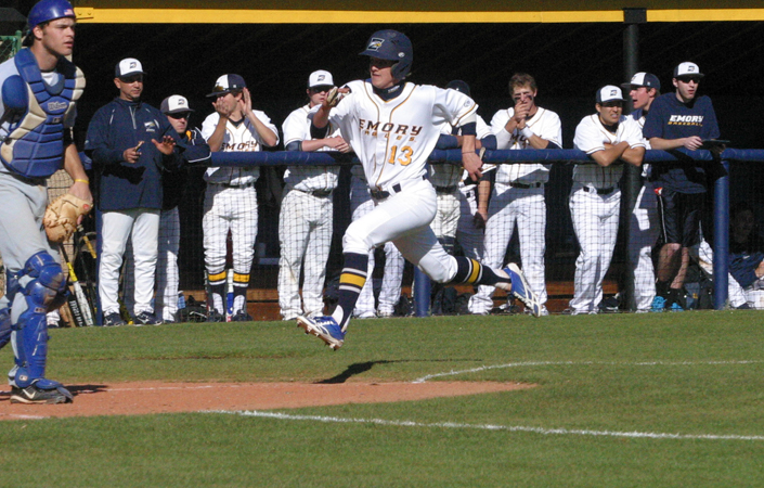 Emory Baseball Splits Doubleheader during Day 2 of UAAs