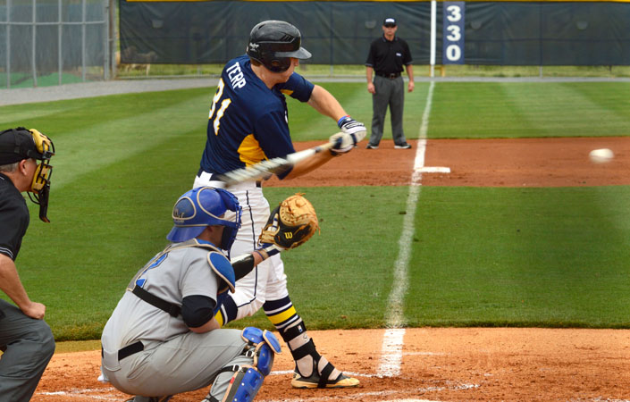 Baseball Rallies to Win Game One in Doubleheader at NC Wesleyan