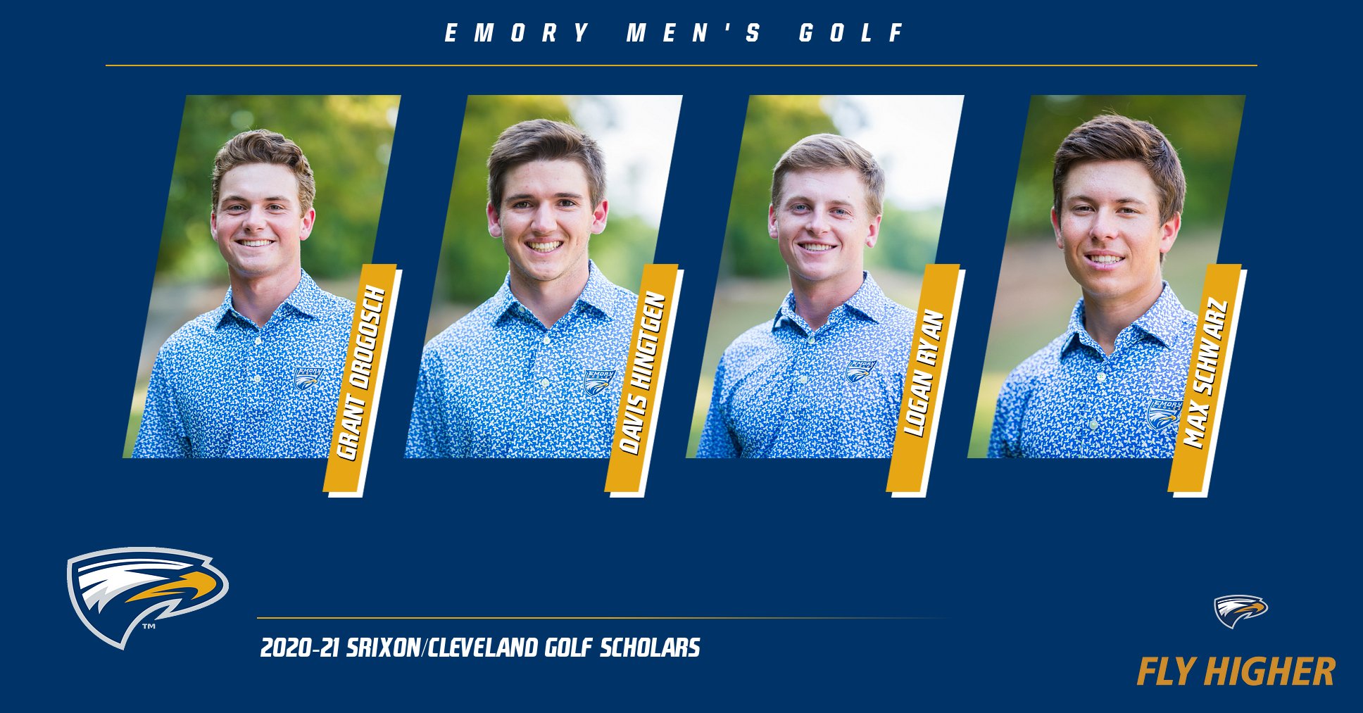Emory Men's Golf Places Four On All-Scholar Team