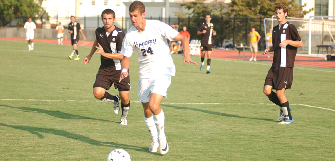 Emory Men's Soccer Falls In Double Overtime To No. 9 Washington University