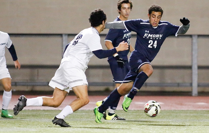 Emory Men's Soccer Earns Road Win over Berry, 2-1