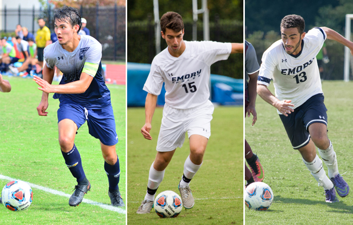 Three from Emory Men's Soccer Named to All-UAA Team
