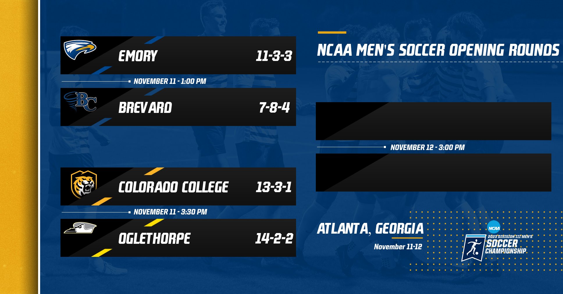 Men's Soccer Selected to Host NCAA First & Second Rounds