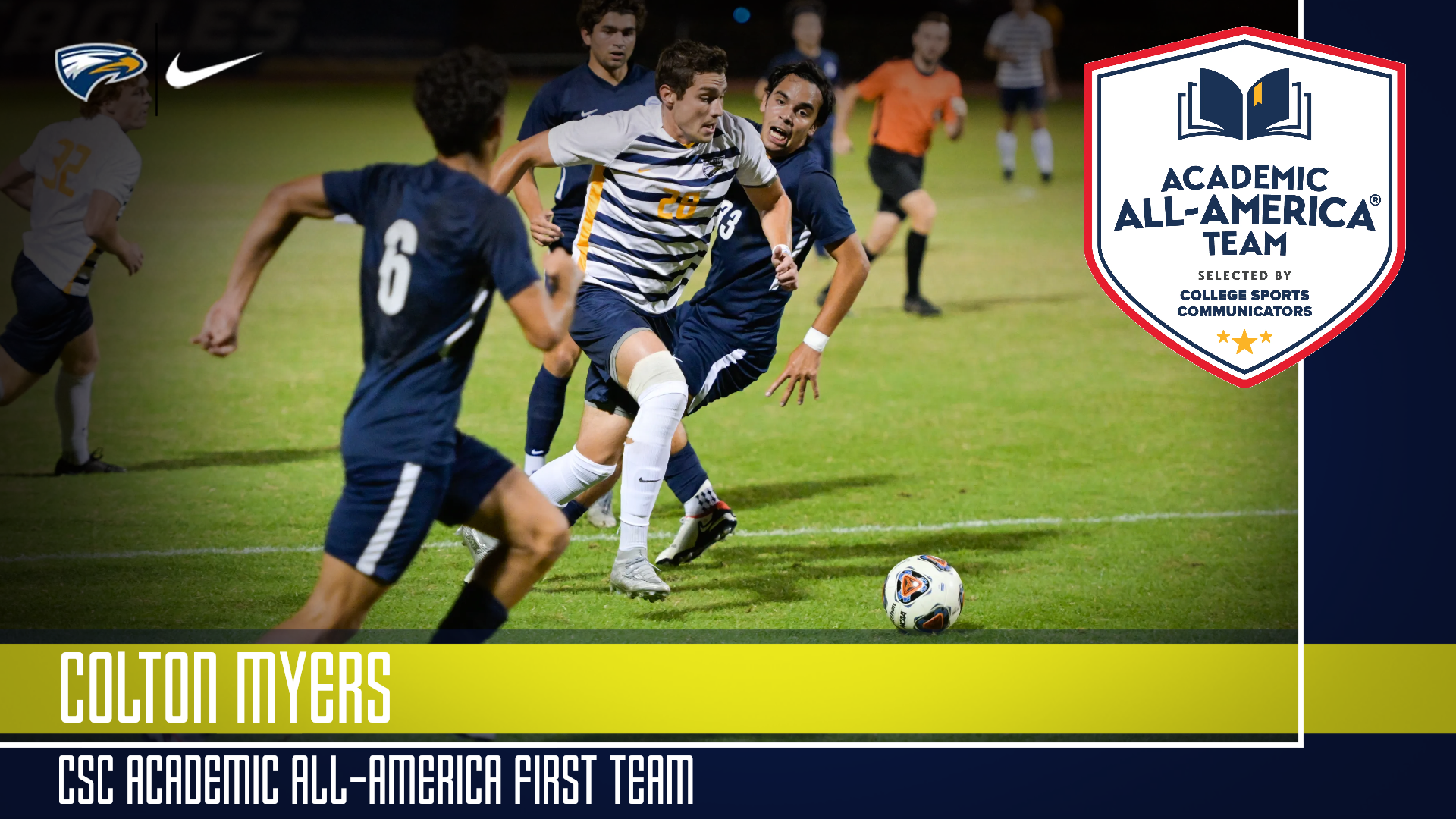 Colton Myers Named to CSC Academic All-America First Team