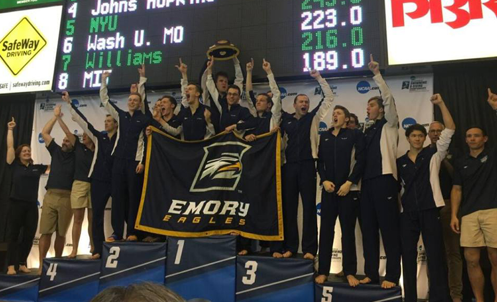 NATIONAL CHAMPIONS!! - Emory Men's Swimming & Diving Win First-Ever Team Title