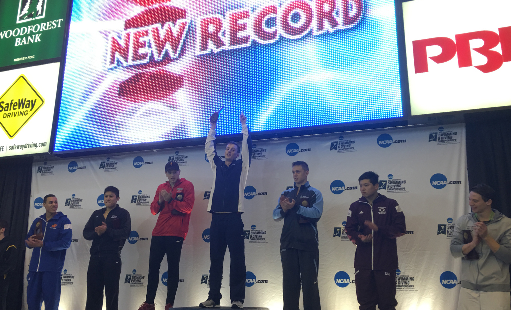 Andrew Wilson Wins 100 Breast Title Behind Record-Setting Performance