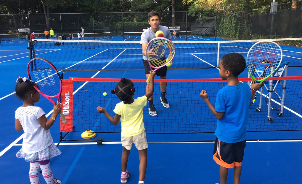 Emory Men's Tennis Takes Part In Volley Against Violence Program