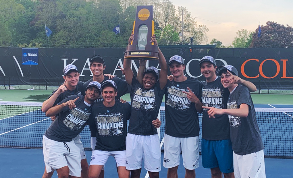 NATIONAL CHAMPIONS!! -- Emory Men's Tennis Tops No. 1 CMS In NCAA D-III Championship Match