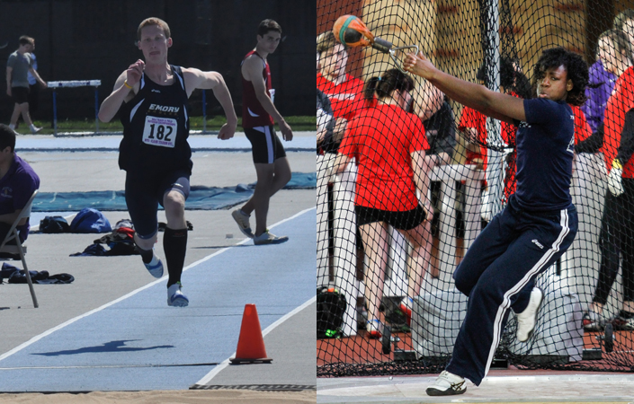 Moserowitz & Tull Claim UAA Titles during Day 1 of Outdoor Championships