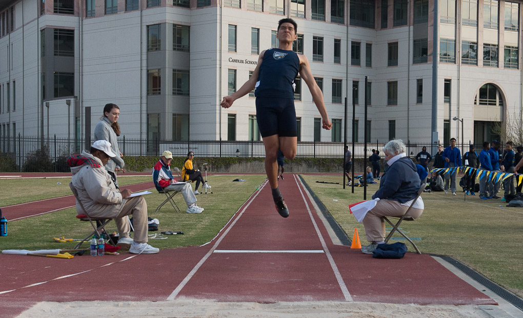 Charlie Hu Wins Long Jump Title on Day One of UAA Championships