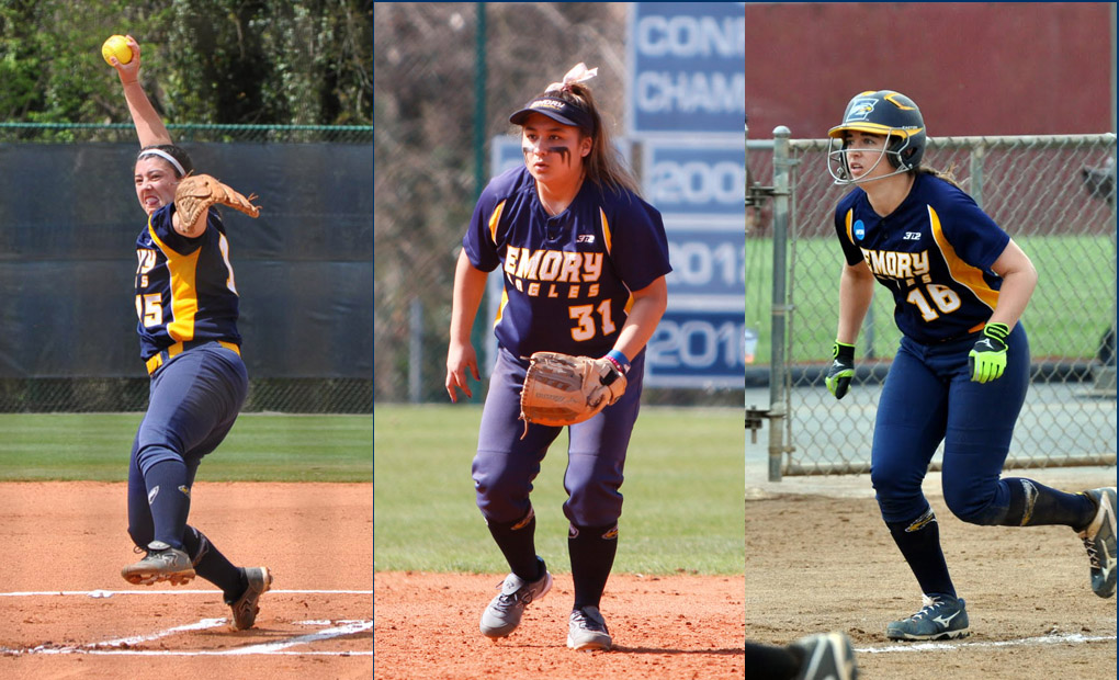 Emory Softball Places Six On All-UAA Team; Spizizen Named Rookie & Pitcher Of The Year