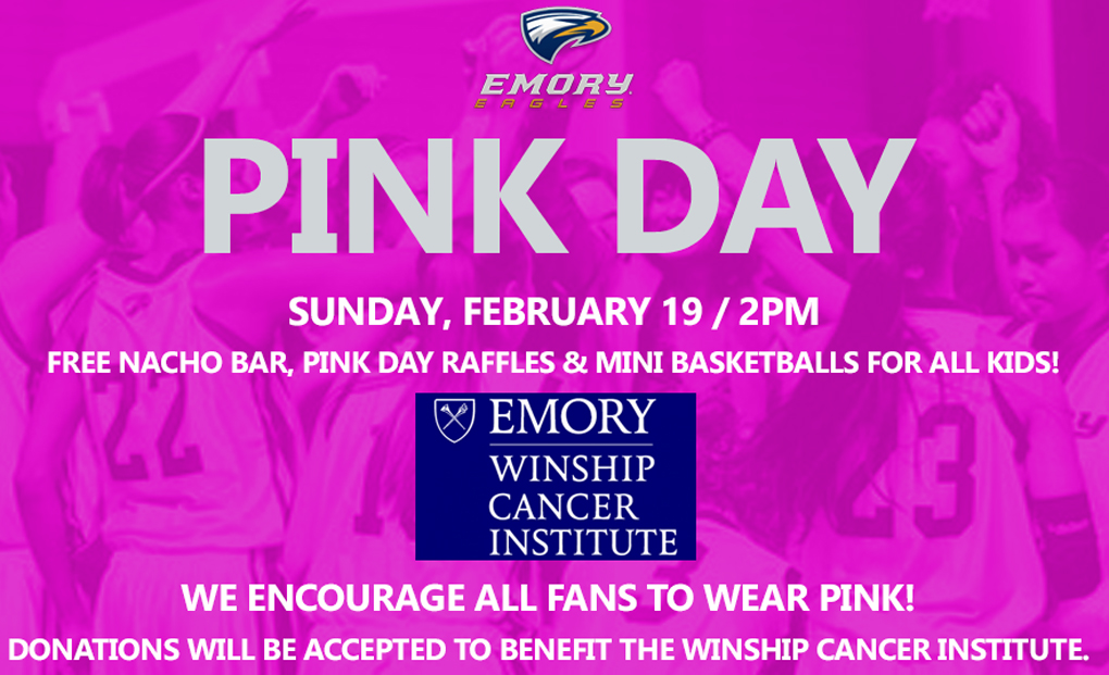 Emory Women's Basketball To Hold Pink Day Game