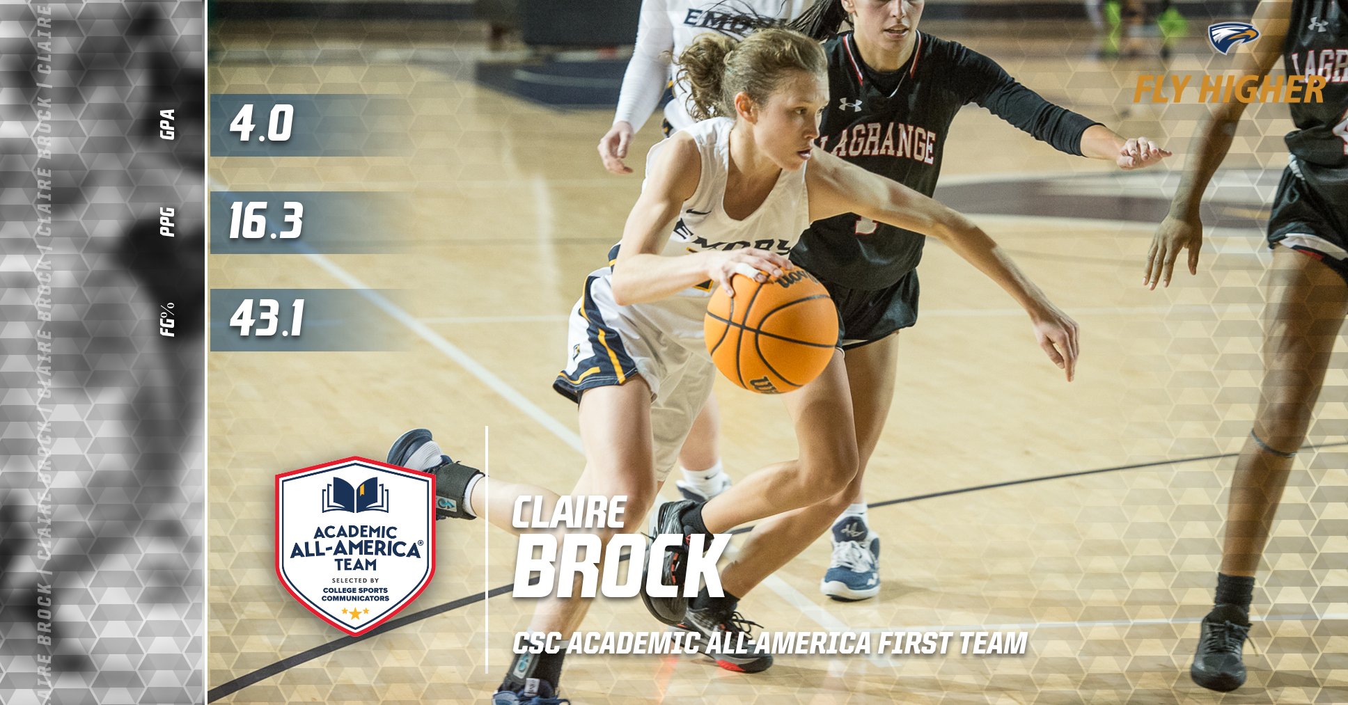 Claire Brock Named to CSC Academic All-America First Team