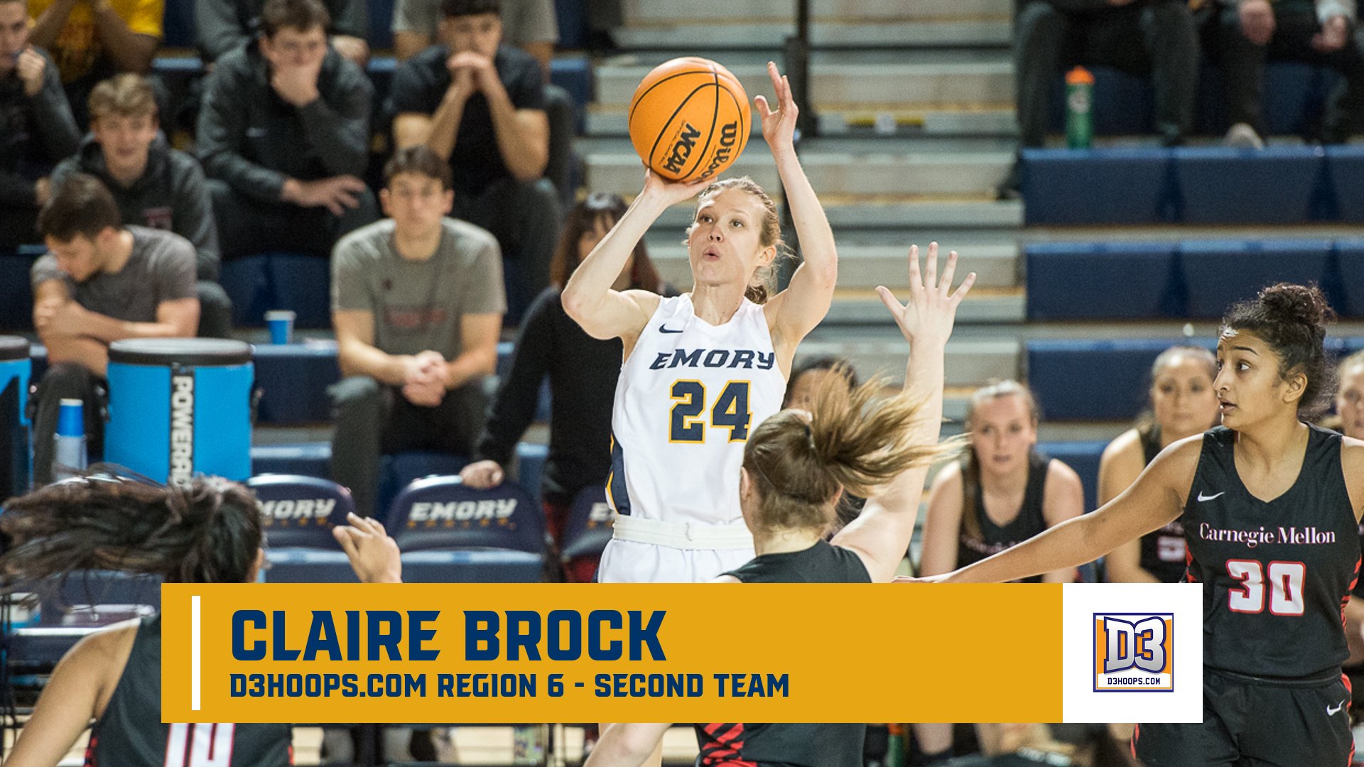 Claire Brock Tabbed to d3hoops.com All-Region Second Team