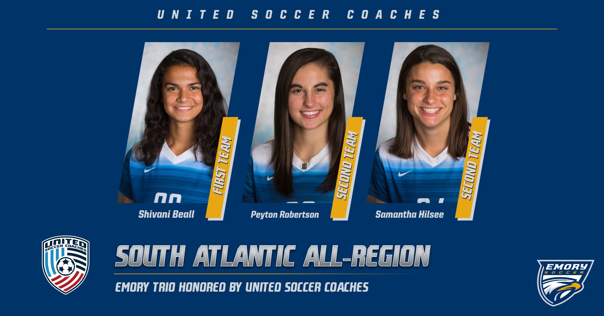 Women's Soccer Lands Three on United Soccer Coaches All-Region Teams