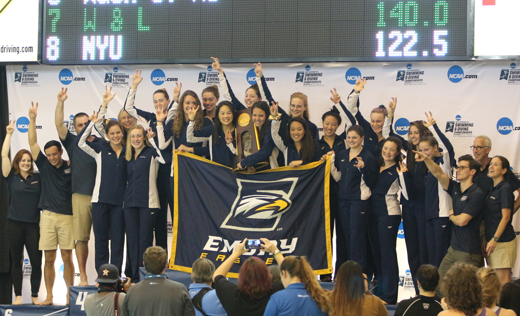 NATIONAL CHAMPIONS!! - Emory Women's Swimming & Diving Extend Reign with Eighth Consecutive Title