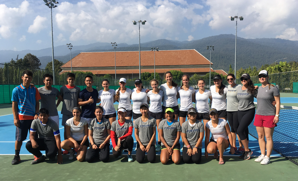 Emory Women's Tennis Wraps Up Thailand Trip
