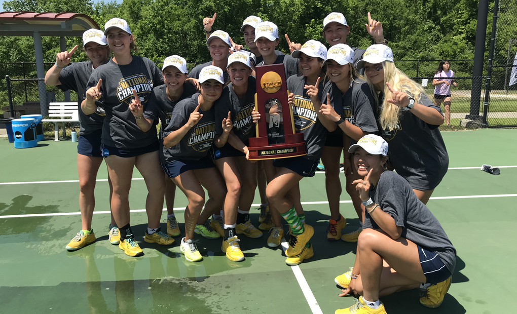 NATIONAL CHAMPIONS - Emory Women's Tennis Blanks Wesleyan to Capture Title