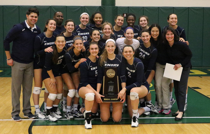 Emory Volleyball Defeats Brockport In NCAA Regional Final - Advances To NCAA Quarterfinals