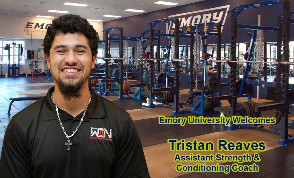 Tristan Reaves Named Assistant Strength & Conditioning Coach