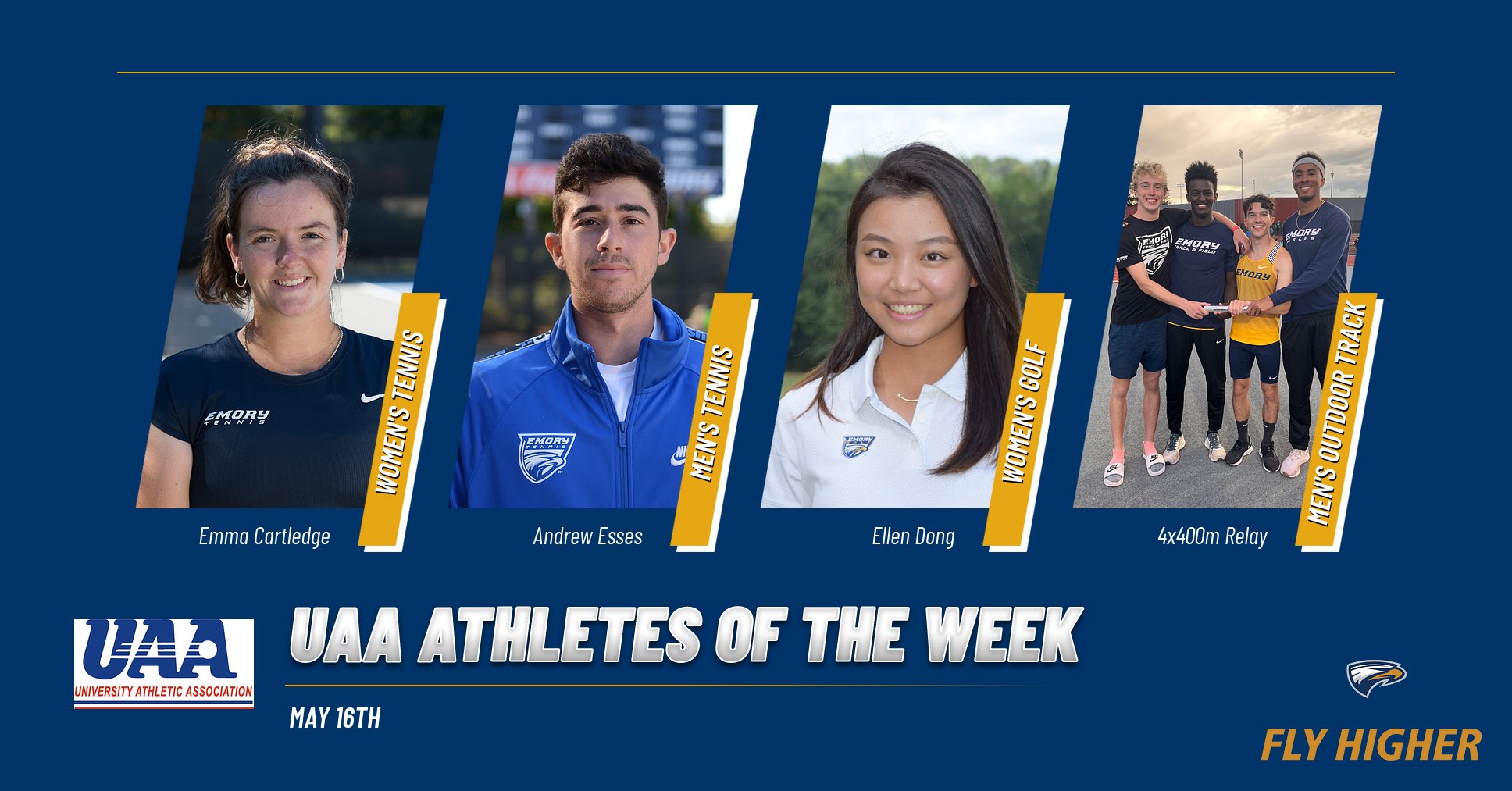 Eagles Collect Four UAA Athlete of the Week Honors