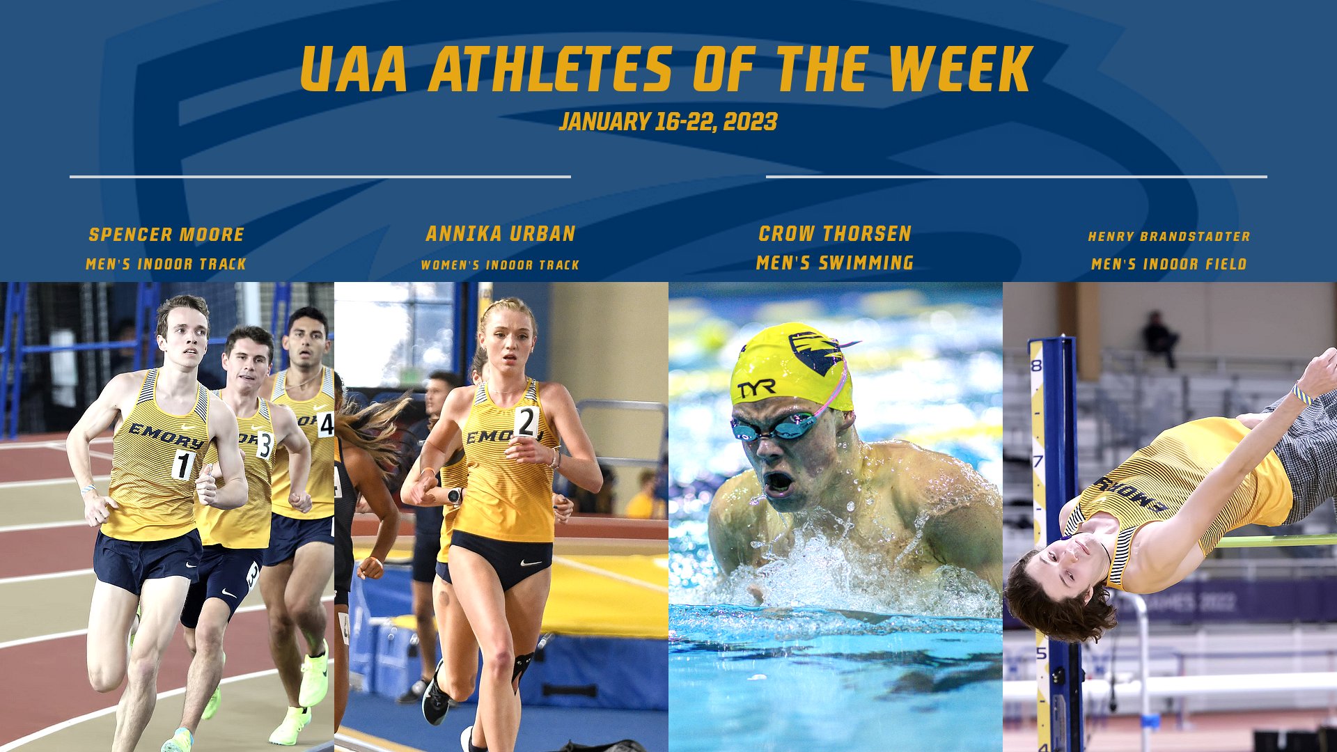 Four Eagles Tabbed as UAA Athletes of the Week