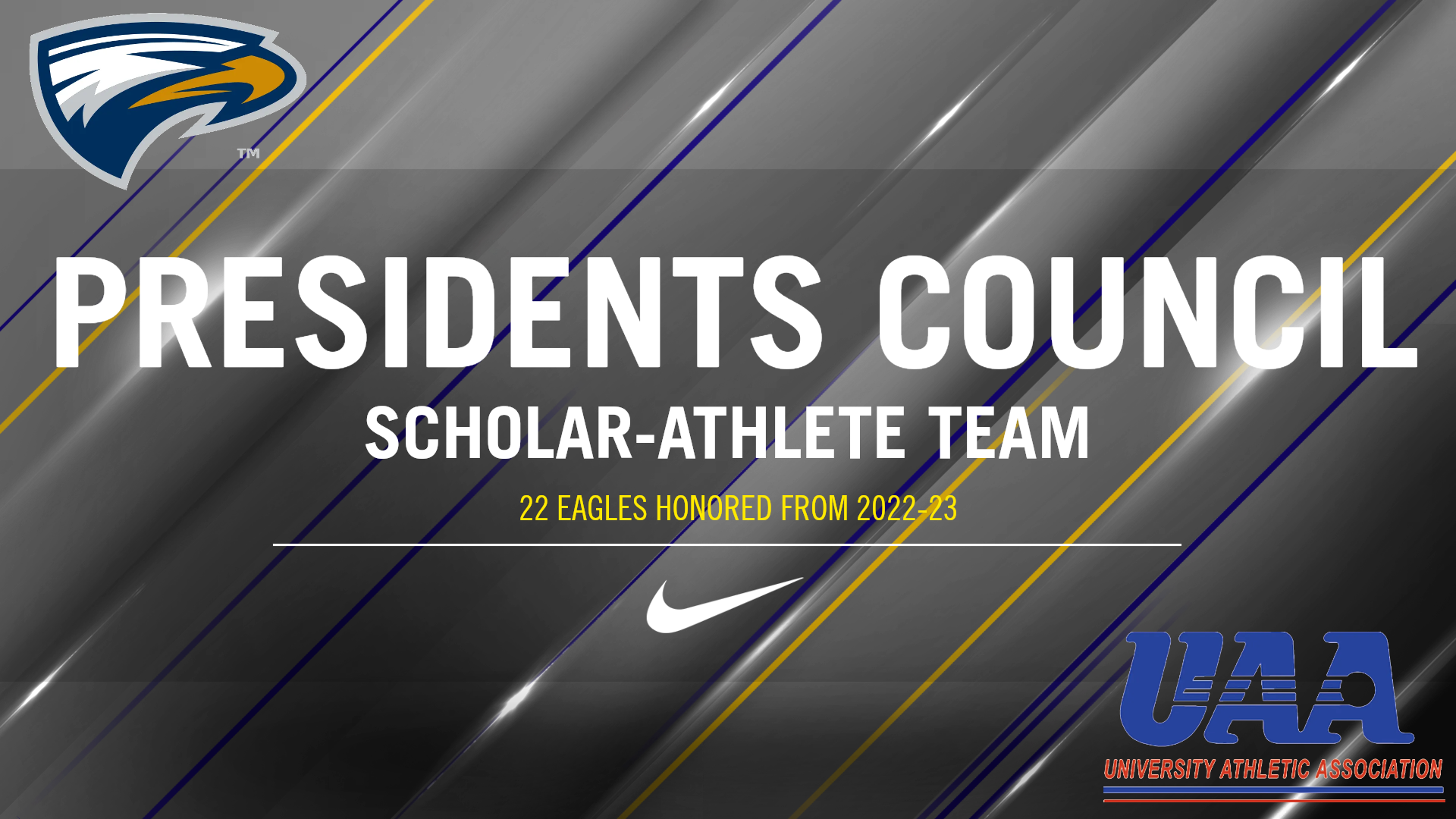 22 Eagles Named to UAA Presidents Council Scholar-Athlete Team