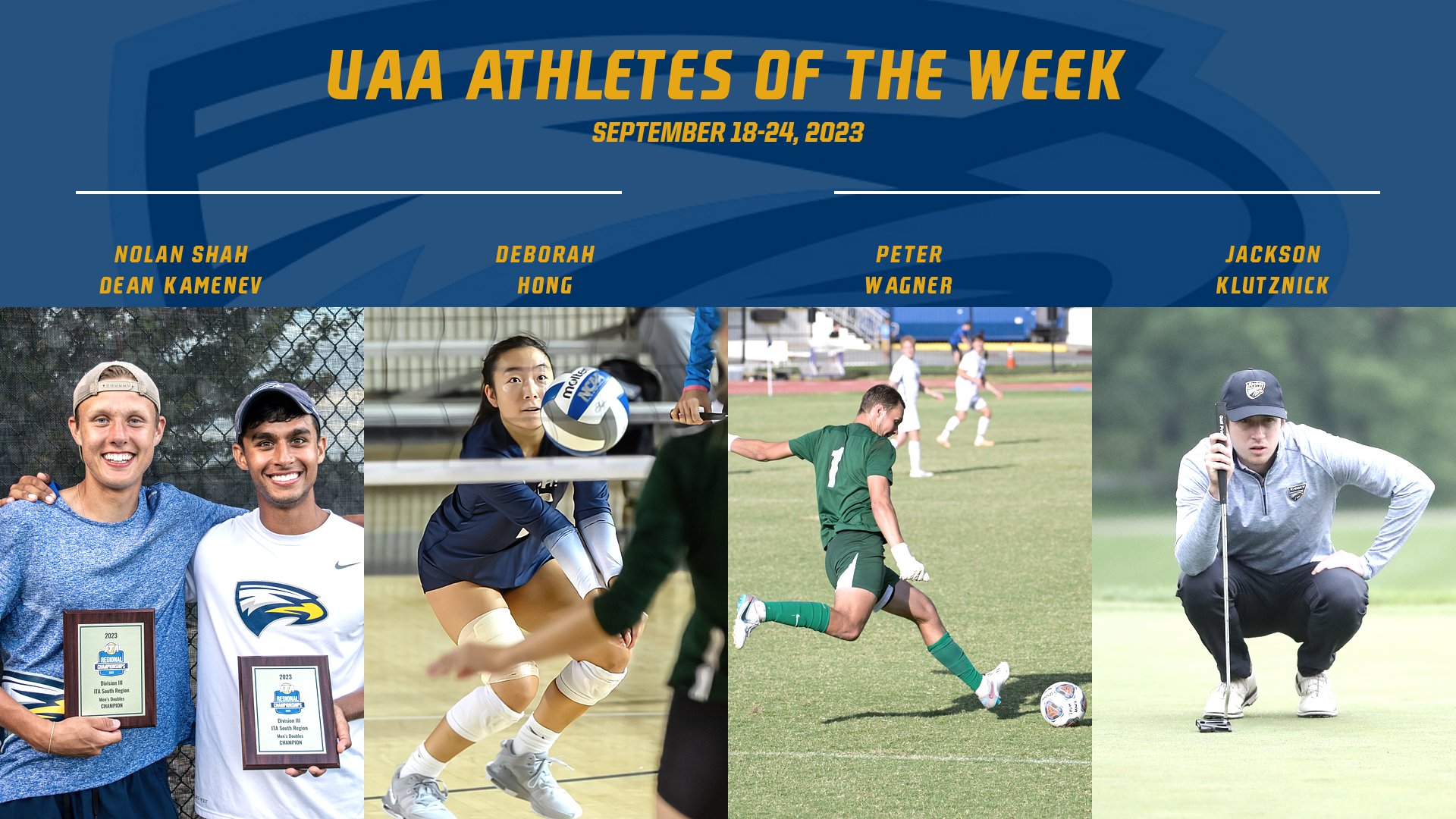 Five Eagles Collect UAA Athlete of the Week Honors