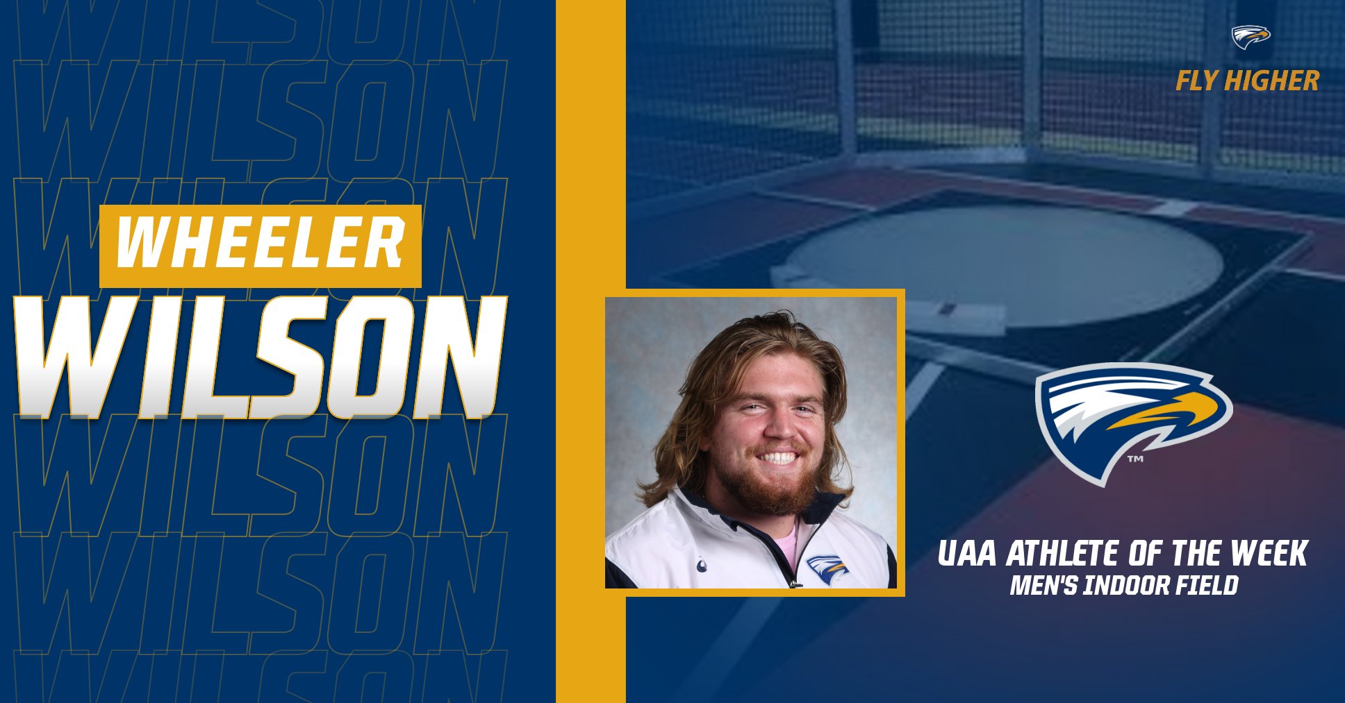 Wheeler Wilson Earns UAA Indoor Field Athlete of the Week Award