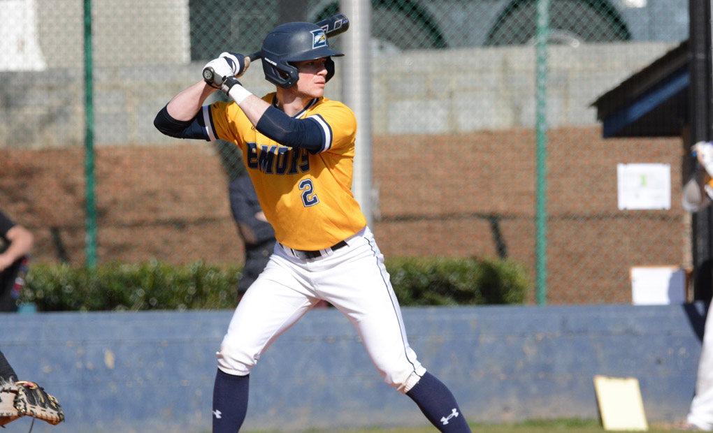 Bats Carry Emory Baseball in Doubleheader Sweep of DePauw