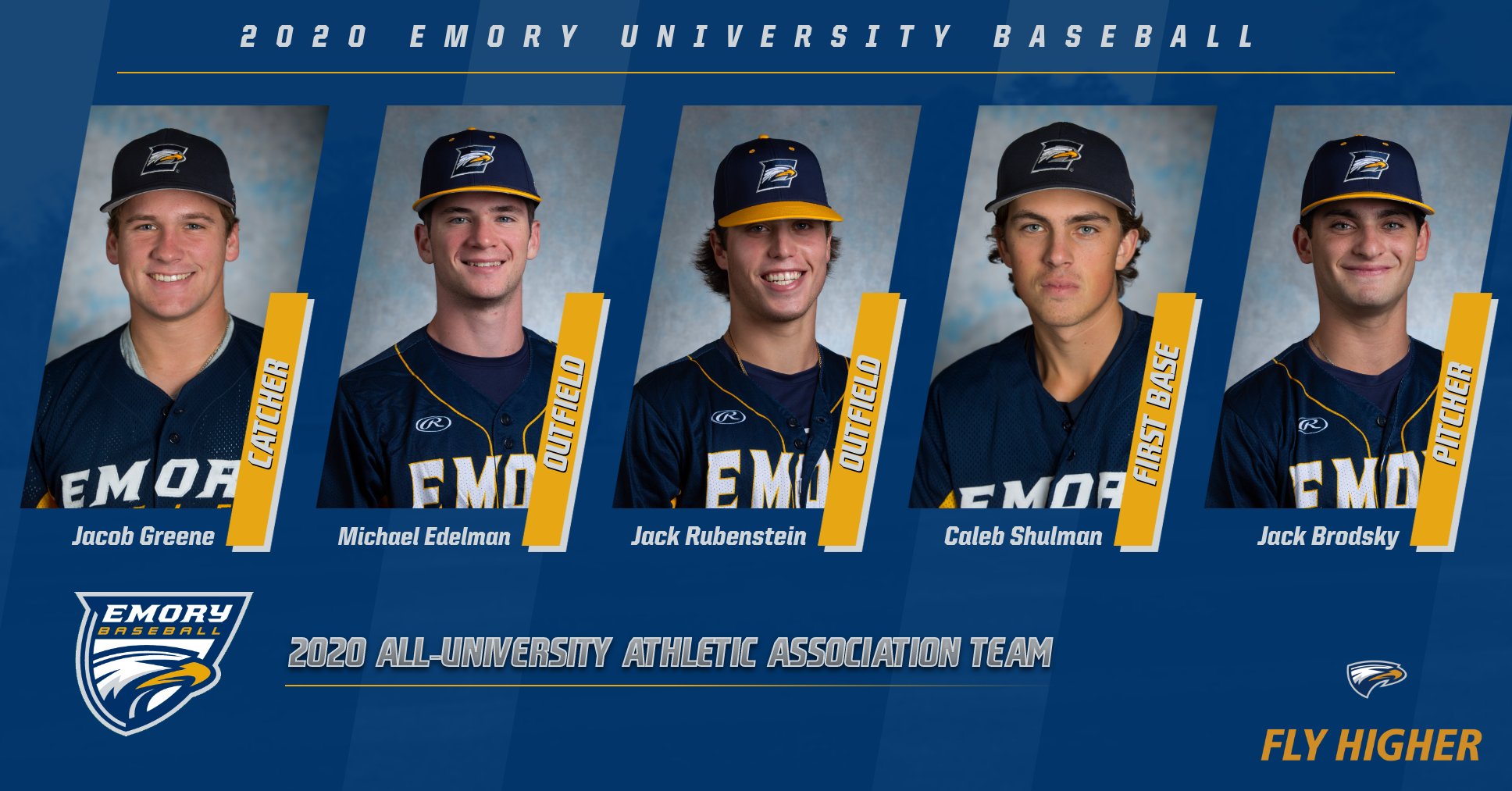 Emory Baseball Sees Five Selected to All-UAA Team