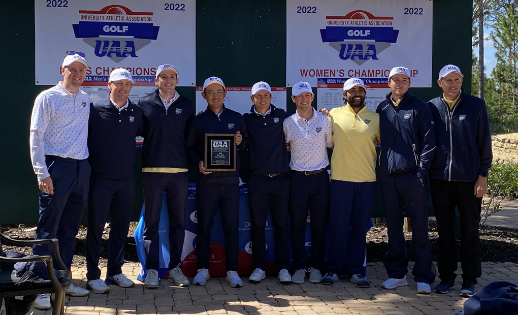 Men's Golf Claims Fifth Consecutive UAA Championship