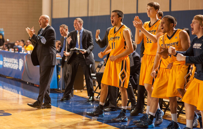 Emory Men's Basketball Stuns No. 1 UW-Stevens Point On The Road -- Advances To The NCAA Round Of 8