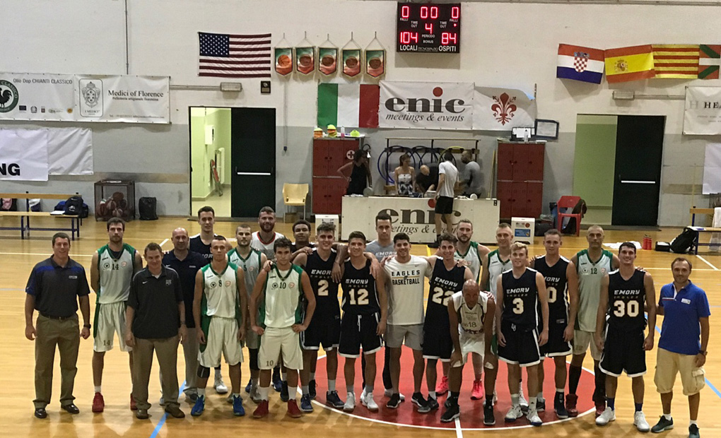 Emory Men's Basketball Raises Italy Record To 2-0 After Topping Florence All-Stars