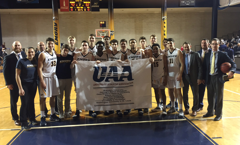 UAA CHAMPS!! -- Emory Men's Basketball Pulls Away From Rochester To Win UAA Title