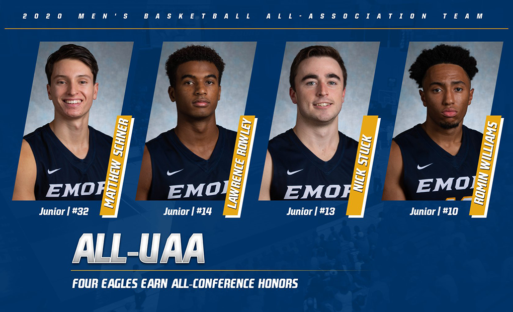 Emory Men's Basketball Lands Four On All-UAA Team - Schner Named Co-Player Of the Year
