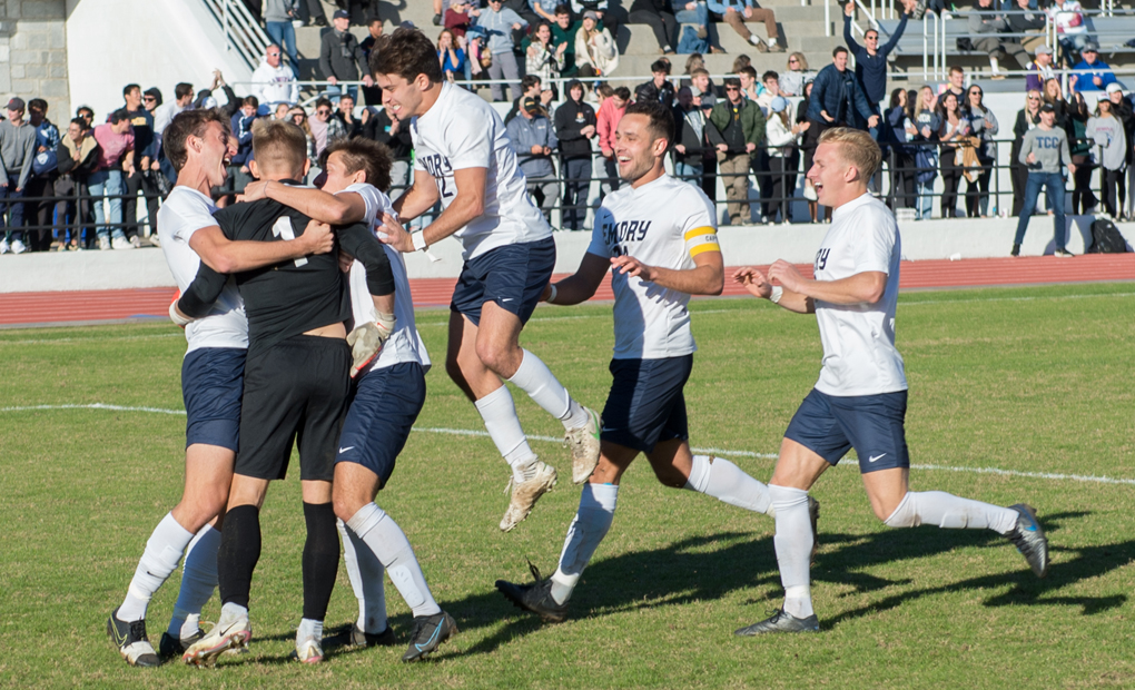 Emory Men's Soccer Defeats Centre, 4-3, in PKs in NCAA First Round