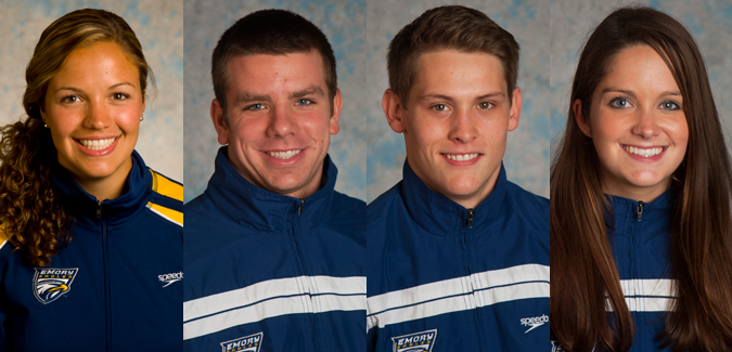 Four Members of the Emory Swimming & Diving Team Earn UAA Weekly Honors