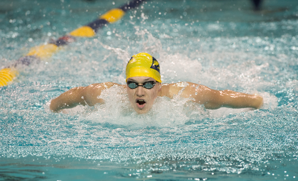 Emory Men's Swimming & Diving Post Six NCAA B Cut Times on Day One of Miami Invitational