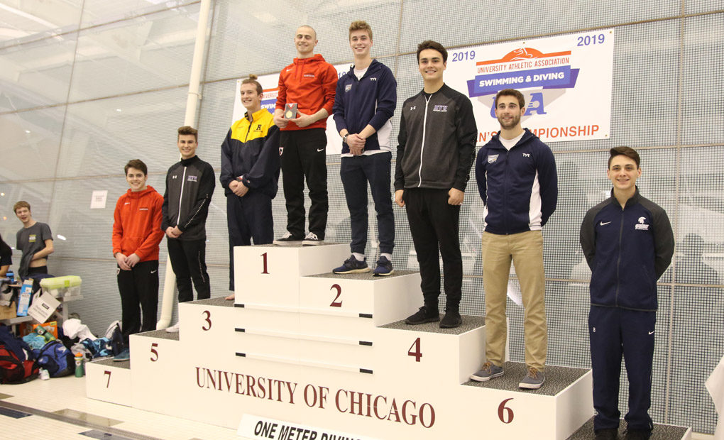 Bumgarner Earns All-UAA Honors in 1-Meter Diving as UAA Championships Begin in Chicago