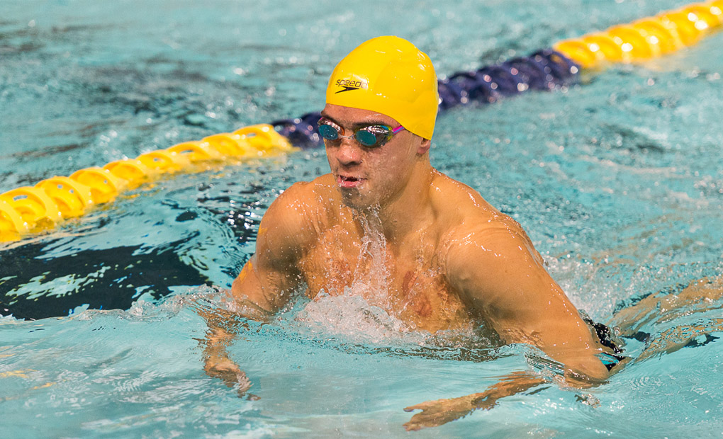 Men's Swimming & Diving Breezes to Senior Day Win Over Centre