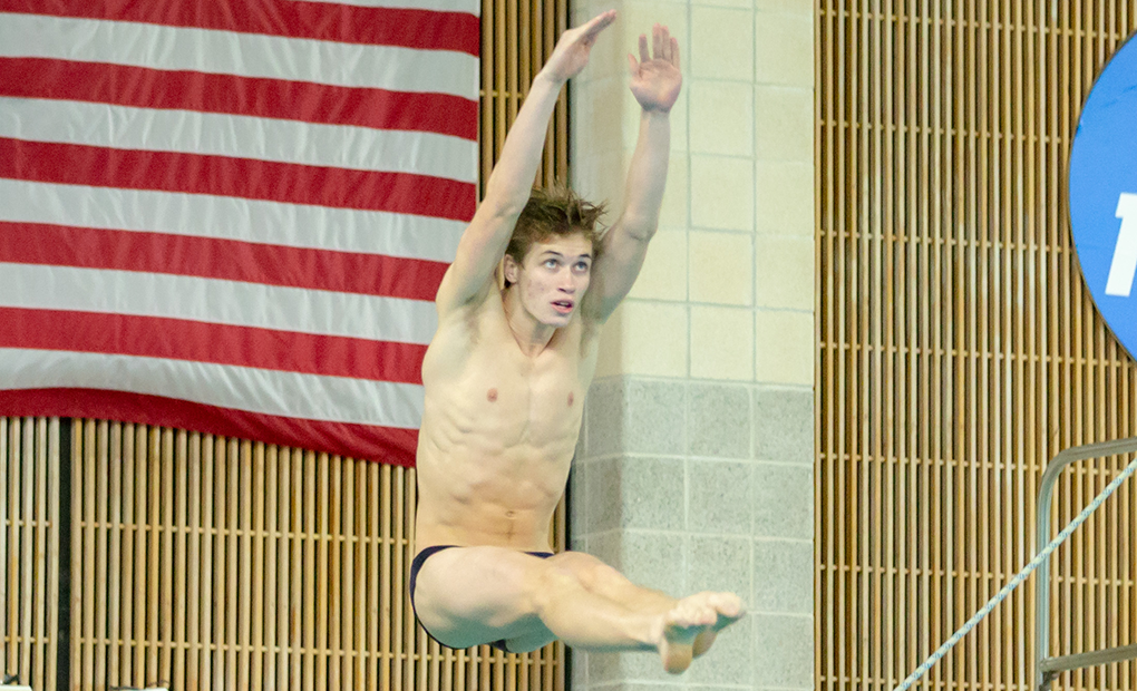 Lucas Bumgarner Wins 1-Meter Event at NCAA Diving Regionals