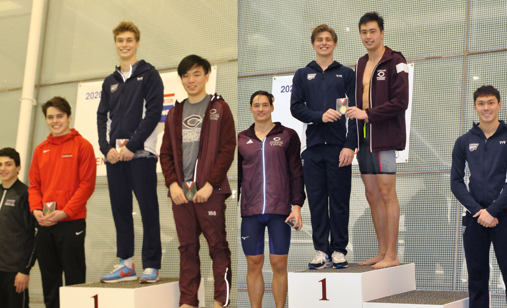Bumgarner & Goudie Highlight Men's Swimming & Diving on First Day of UAA Championships