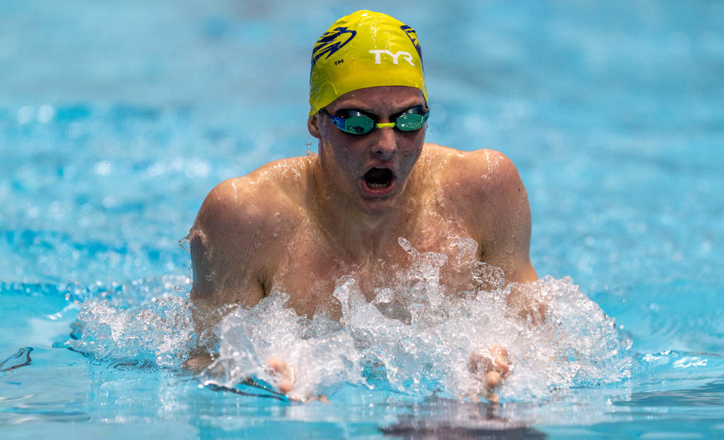 Men's Swimming & Diving Build NCAA Lead on Day Two
