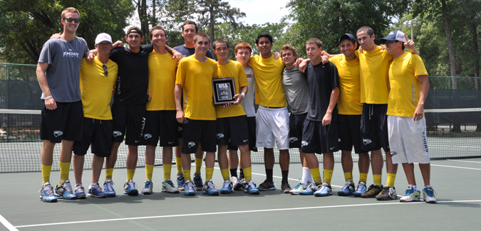 No. 2 Emory Men's Tennis Captures UAA Championships -- Goodwin Becomes School's All-Time Leader In Singles Wins