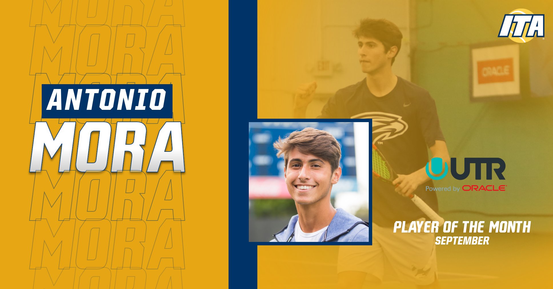 Antonio Mora Selected as DIII UTR/ITA National Player Of The Month