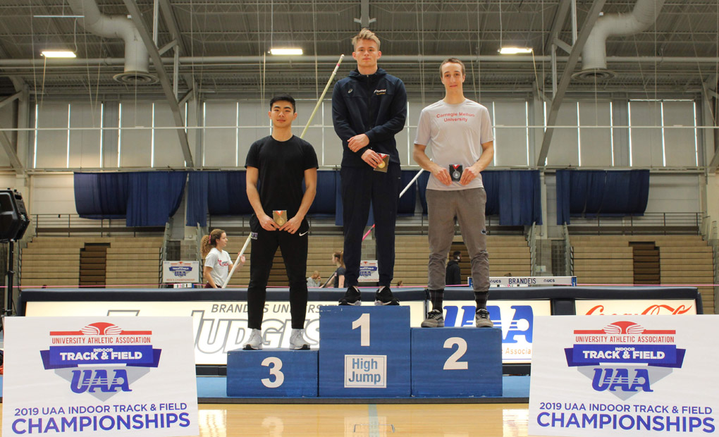 Brett Henshey Captures UAA High Jump Title on Day One of Indoor Championships