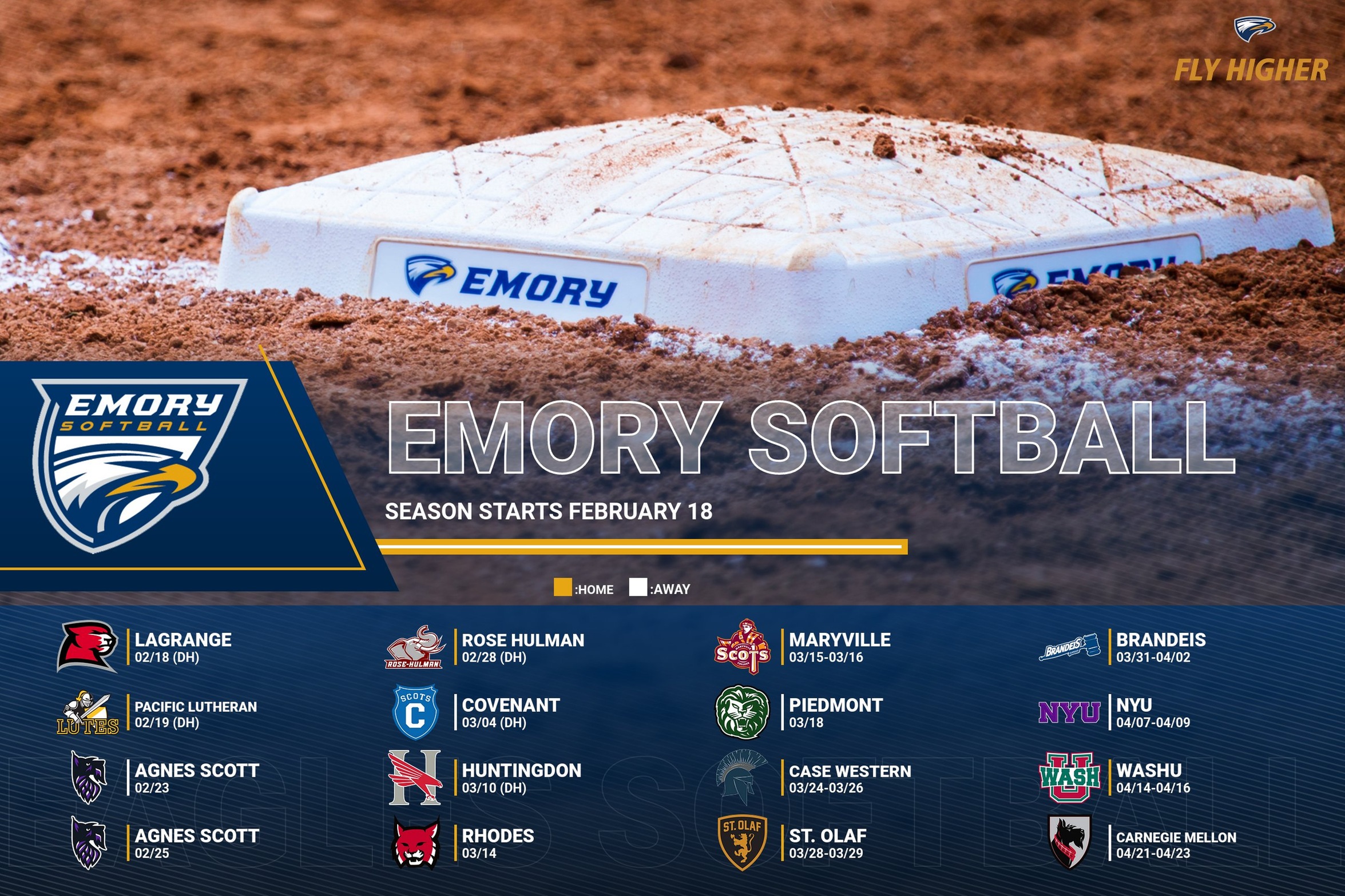 Emory Softball Releases 2023 Schedule