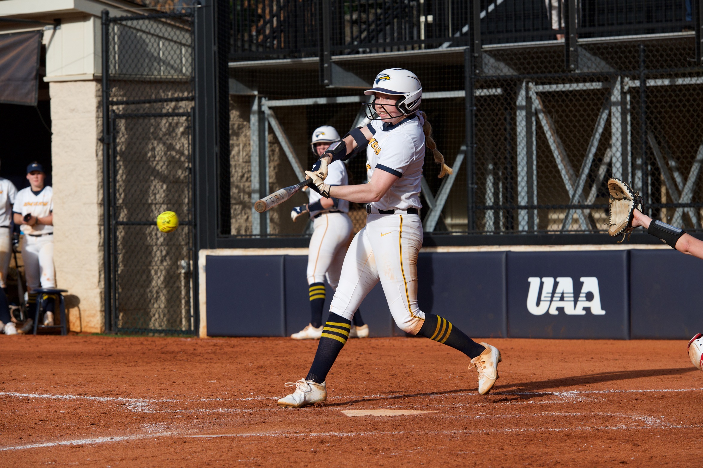 Softball Completes Comeback Against Spalding, Opens Series with 7-4 Win